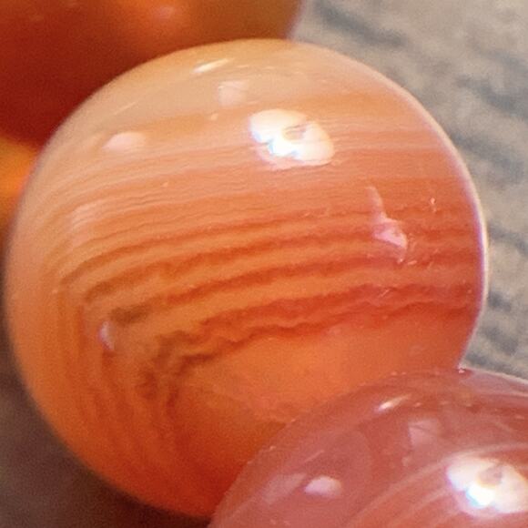 Signed Jay King DTR Agate Gemstone Pendant Necklace Orange White Sterling Silver - Picture 11 of 16